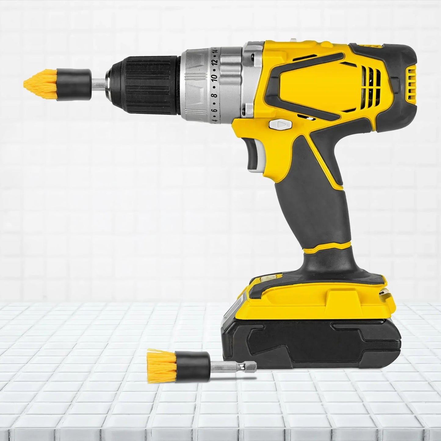 Set van 4 mini schoonmaakborstels voor efficiënte verzorging