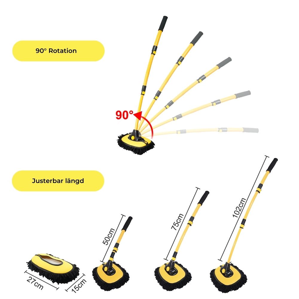 Multifunctionele telescoopmop voor efficiënte reiniging
